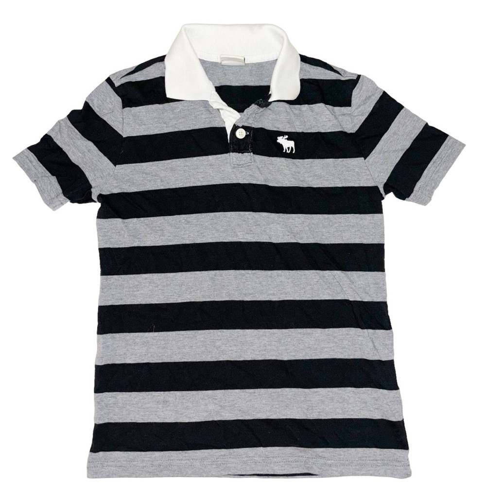 Boys Abercrombie striped polo shirt